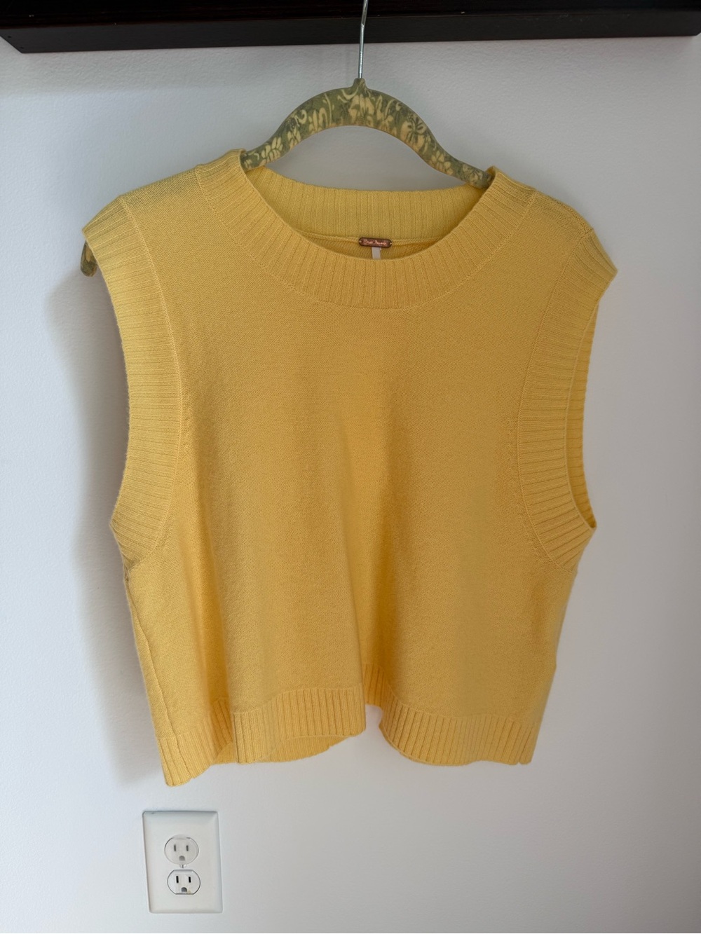 Free People Sunny Yellow Knit Tank